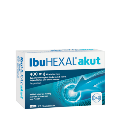 Abbildung von IBUHEXAL akut 400 Filmtabletten  20 St  Filmtabletten