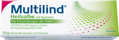 Abbildung von MULTILIND Heilsalbe m.Nystatin u.Zinkoxid  50 g  Paste