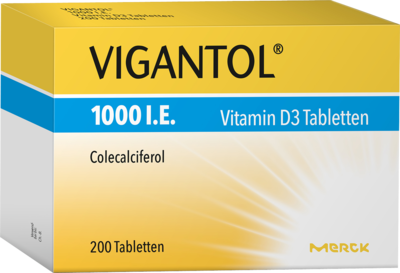 Abbildung von VIGANTOL 1.000 I.E. Vitamin D3 Tabletten  200 St  Tabletten